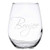 Engraved Wine Glass, Stemless, 15 oz-Boujee Version 2-By Art of Engraving