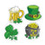 Pkgd St Patrick's Day Cutouts   4/Pkg