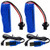 Blomiky 2 Pack 3.7V 500mAh Li-ion Rechargeable Battery SM 2P Plug with USB Charger Cable for RC Truck and RC Stunt Car C63 Battery and USB 2