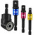 4Pcs Power Hand Tools,Multi-Function Power Drill Adapterfor Universal Socketplus Right Angle Drill,Quare Driver Bit,3/8 Drive Bit,Socket Sets,Socket Drill Adapters,Square Driver,Impact Screwdriver