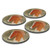 Drink Coasters Round Stone - Red Borzoi on Sage Green Dog Art by Denise Every Gift Set