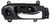 Interior Door Handle compatible with Honda Accord 03-07 Front RH Inside Chrome and Black Coupe