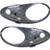 Fog Light Molding compatible with Mercedes Benz 2003-2005 Mercedes Benz C230 Set of 2 Plastic Primed Left and Right Side