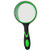10X Magnifying Glass Handheld Reading Magnifier Non-Slip Soft Rubber Handle, 75mm Thicker Lens for Reading Books, Newspaper, Inspection, Repair, Hobbies, Observation, Insects Blackplus Green