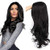 MOKINGTOP Black Wavy Wigs for Women Long Curly Wig Synthetic Party Wigs Middle Part Full Wigs Natural Looking, 24inch