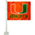 College Flags  and  Banners Co. Miami Hurricanes Car Flag
