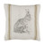 Primitives by Kathy Striped Pillow, 10-Inch, Hare