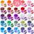 Mica Powder Coloring Pigments - 24 Jars Mica Powder Set - Lip Gloss Pigment - Resin Dying Pigment - Epoxy Resin Dye - Mica Powder for Soap Making