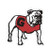 Craftique UGA Georgia Bulldogs Large 12inch  Standing Dawg Magnet