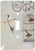 3dRose lsp_151173_1 Vintage Birdies and Bird Cage Single Toggle Switch