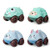 JENPECH 4Pcs Cartoon Animal Shape Pushing Sliding Magnetic Car - Toy of The Year Finalist,A Fun Game Developed by Educators Cognition Preschool Learning  and  Educational Toy for Baby Age 3plus  A