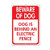 Beware of Dog Dog is Behind an Electric Fence Aluminum Metal Sign 8inch  X 12inch  inch