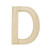 BestPysanky Unfinished Unpainted Wooden Letter D 6 Inches