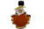Organic Maple Syrup in Glass Maple Leaf, Roxbury Mountain Maple, 100 Milliliter