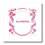 3dRose ht_52339_1 Decorative Victorian Pink Bathroom Sign Iron on Heat Transfer for White Material, 8 by 8-Inch