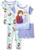 Disney Girls' Frozen 4-Piece Cotton Pajama Set, Cool Adventures, 2T