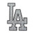 FANMATS Team ProMark MLB Los Angeles Dodgers Bling Emblem, 6.25inch  x 6.25inch , Silver