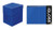 Ultra Pro Eclipse PRO 100plus  Deck Box and Glossy Sleeves Blue