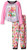 Shopkins Girls' Little 2-Piece Pajama Set, Pink, 4