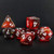 Bescon New Moonstone Dice Maroon, Polyhedral Dice Set of 7