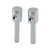MACs Auto Parts 66-12894 Chrome Piston Door Lock Knobs, Pair