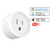 WiFi Smart Plug, Mini Wireless Smart Socket Outlet Compatible with Amazon Alexa and Google Home, Timing Function, Remote Control Your Devices Anywhere, No Hub Required, 1 Pack, White