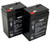 2 Pack 6v 4ah Battery for Dynacraft Spiderman Car Model 8802-08