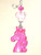 My Pretty Pink Unicorn with Faceted Glass Ceiling Fan Pull