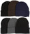 ToBeInStyle Mens Pack of 6 Double Layered Winter Warm Basic Beanies - Assorted Colors