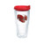 Tervis 1134544 Lobster Tumbler with Emblem and Red Lid 16oz, Clear