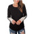 Tops for Women Work Casual Shirts for Women Casual Loose Fit Tunic Top Baggy Comfy Blouse Black