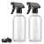 Titanker 2-Pack Spray Bottle, Glass Spray Bottles, Empty Mist Spray Bottle Trigger Sprayer, Refillable 16oz Container Clear