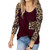 Women's Leopard Print Pullover Loose Tops Sweater Casual Blouse T-Shirt Patchwork Casual Sweatershirt Hoodies WEI MOLO