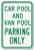 Lilyanaen New Metal Sign Aluminum Sign Carpool and Van Pool Parking Only Sign for Outdoor  and  Indoor 12inch  x 8inch
