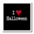 3dRose ht_17064_2 I Love Halloween-Iron on Heat Transfer for White Material, 6 by 6-Inch