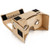 D-scope Pro Google Cardboard Kit with Straps 3D Virtual Reality Compatible with Android & Apple Easy Setup Instructions Machine Cut Quality Construction 45mm Lenses HD Visual Experience
