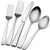 Godinger Flatware Set, Matte Finish Stainless Steel Cutlery Silverware Flatware Sets, 20 Piece Set, Service for 4