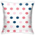 BJfuda Throw Pillow Covers 18x18 Inches,Sofa Square Decorative Throw Pillow Case Colorful Color Pink Abstract Polka Dot Pattern Blue Circle Red Confetti