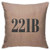 BJfuda Throw Pillow Covers 18x18 Inches,Sofa Square Decorative Throw Pillow Case Sherlock Holmes 221b Flat Number