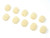 10 PCS Mini Beige Foam Cover Windscreen for Headset Lapel Microphones