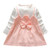 Kids Baby Girls Dress Toddler Long Sleeve Bowknot Striped Patchwork Princess Dresses Clothes 12-18 Months, Pink Kids Baby Girls Dress Toddler Long Sleeve Bowknot Striped Patchwork Princess Dresses Clothes 12-18 Months, Pink