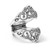 Carolyn Pollack Sterling Silver Filigree Guard Ring Size 9