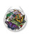 Amia 42708 Botanical Butterfly Glass Suncatcher, 4-1/2 Inches, Multicolor