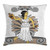 Ambesonne Retro Throw Pillow Cushion Cover, Greek Woman with Amphoras in Classical Style Colored Variant Art, Decorative Square Accent Pillow Case, 16inch  X 16inch , Grey Pale Brown Black