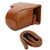 PU Camera Bag,PU Leather Camera Bag Package Removable Battery Case with Shoulder Strap for Sony A6400 ILCE-a6400Brown