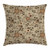 Ambesonne Grunge Throw Pillow Cushion Cover, Floral Pattern with Fantasy Elements Swirls Curves and Dots Retro Colors, Decorative Square Accent Pillow Case, 16inch  X 16inch , Tan Redwood Pale Brown