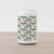 Ambesonne Flower Cola Can Shape Piggy Bank, Floral White Background with Blue and Brown Dandelions Leaves Swirls Artwork Print, Ceramic Cola Shaped Coin Box Money Bank for Cash Saving, Multicolor