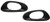 Parts N Go 2002-2009 Chevy Trailblazer Door Handle Trim Bezel Pair Driver  and  Passenger Side Left/Right Hand Rear Interior - 15214506, PNG-GR019
