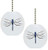 Set of 2 Dragonfly Solid Ceramic Fan Pulls