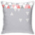 GULTMEE Pillowcases,Abstract,Geometric Triangles Polygonal Style Modern Symmetric Forms Art Pattern,Grey Coral Pale Pink,Decorative Square Accent Throw Pillow Cushion Cover,20inch  X 20inch inches